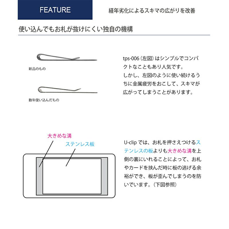 お札が抜けにくい機構