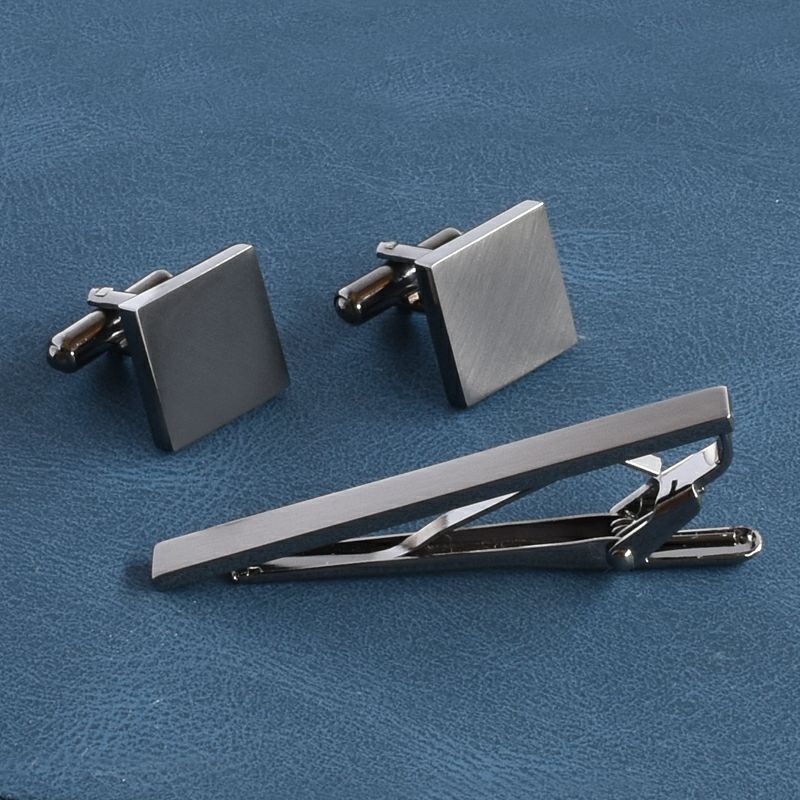 ネクタイピン・カフスセット サテーナ加工 真鍮製 Kts-006 | TAVARAT
