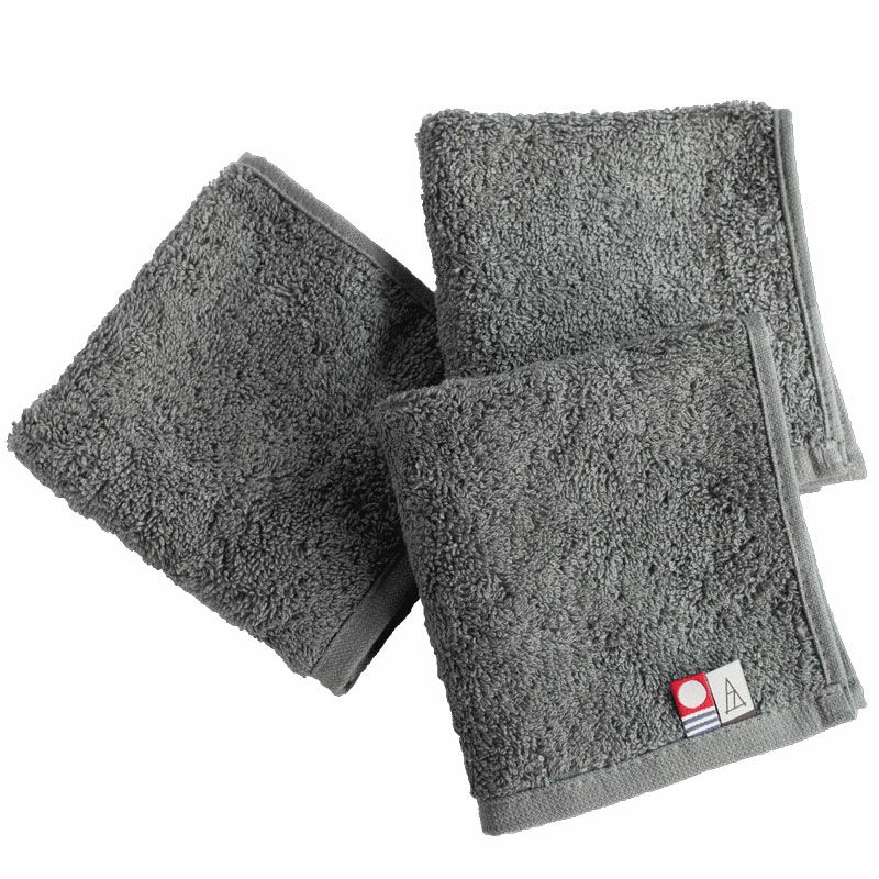 今治タオル ちょうどいいタオルハンカチの3枚セット（グレー）