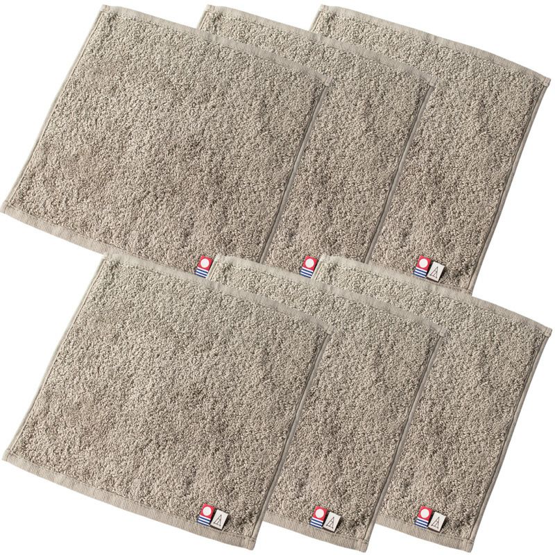 今治タオル ちょうどいいタオルハンカチの6枚セット（トープ）